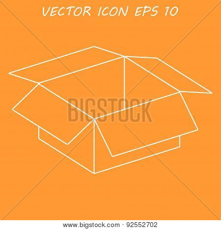 Box Vector Illustration. Flat Design Style