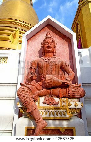 Siddharta   In The Temple Bangkok Asia   Thailand Drum