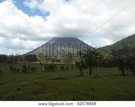 View on an inactive vulcano from a distance