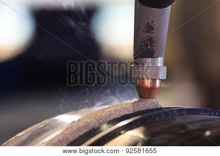 Hard surfacing by submerge arc welding process
