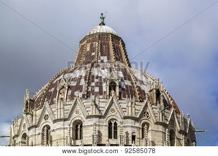 Dome Of Pisa Baptistry, Italy