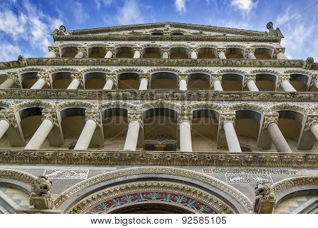 Facade Of Pisa Cathedral, Italy