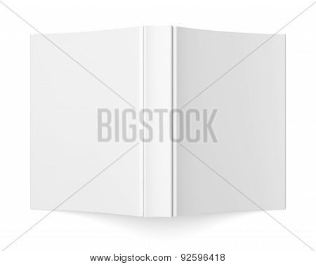 Blank Soft Cover Book Template On White