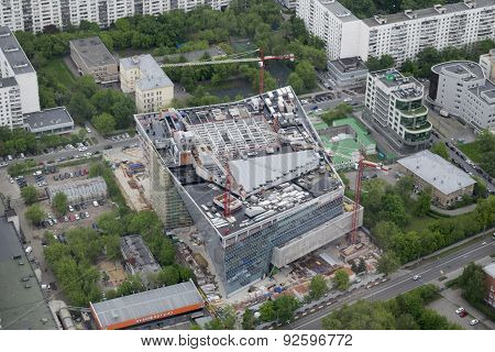 Construction Of The NTV Television Center
