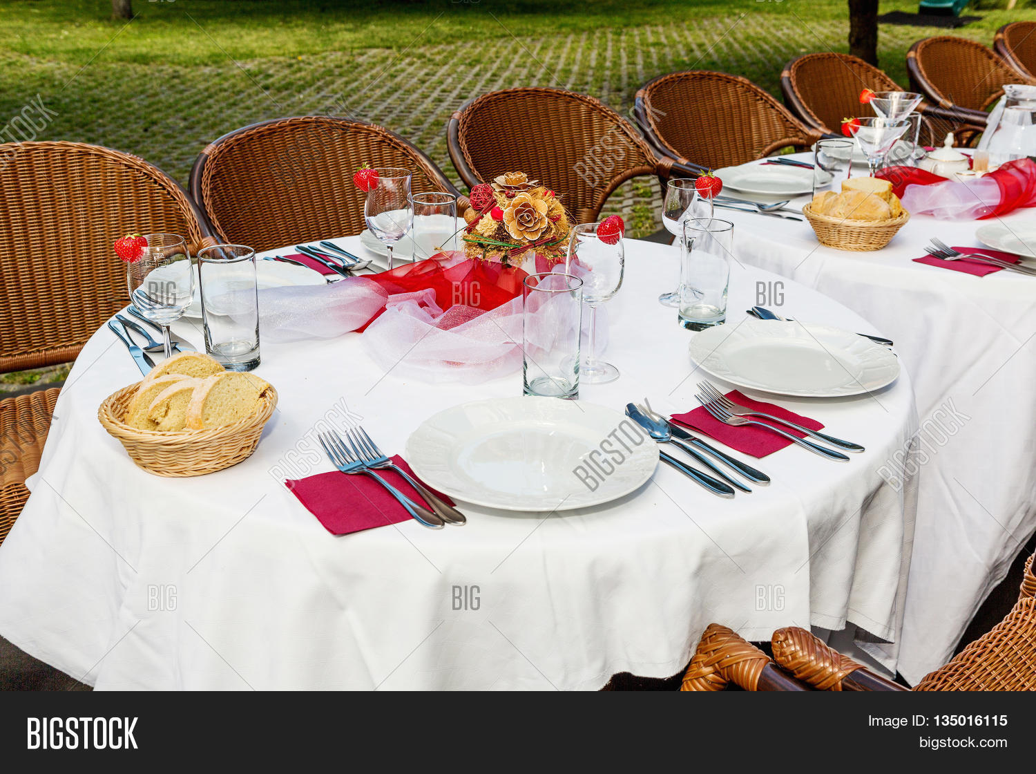 Garden Party Set Lunch Image & Photo (Free Trial) Bigstock