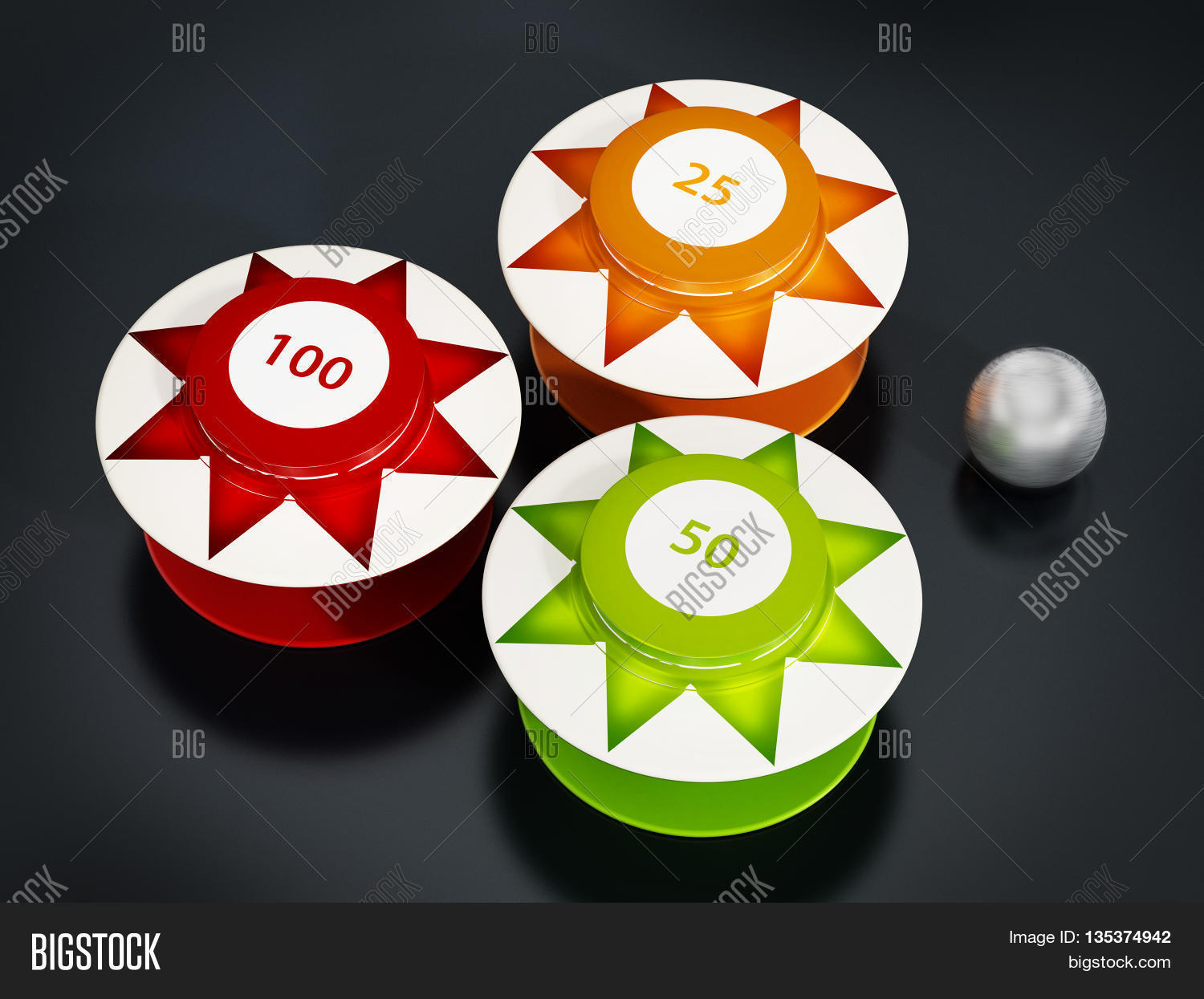Pinball Bumpers Metal Image & Photo (Free Trial) Bigstock