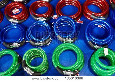 Anticreeping Ropes With Code Lock For Bicycle