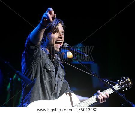 NEW YORK-APR 30: Chris Carmack performs onstage during the 'Nashville' Tour at The Beacon Theater on April 30, 2015 in New York City.