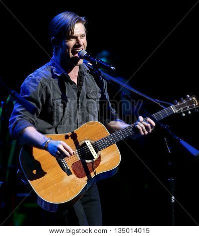 NEW YORK-APR 30: Chris Carmack performs onstage during the 'Nashville' Tour at The Beacon Theater on April 30, 2015 in New York City.