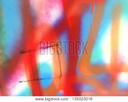 Abstract Spray painted colorfull patterns with texture background