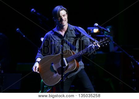 NEW YORK-APR 30: Chris Carmack performs onstage during the 'Nashville' Tour at The Beacon Theatre on April 30, 2015 in New York City.