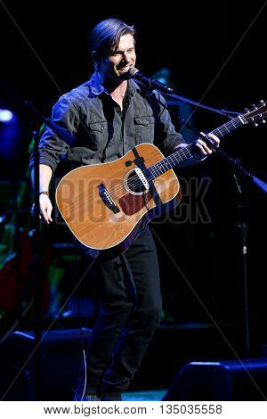 NEW YORK-APR 30: Chris Carmack performs onstage during the 'Nashville' Tour at The Beacon Theatre on April 30, 2015 in New York City.