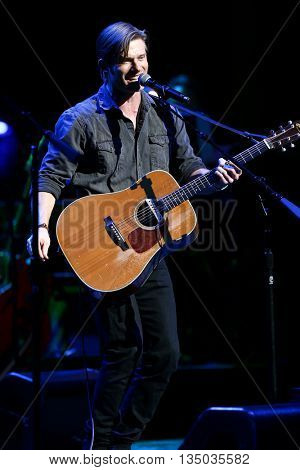 NEW YORK-APR 30: Chris Carmack performs onstage during the 'Nashville' Tour at The Beacon Theatre on April 30, 2015 in New York City.