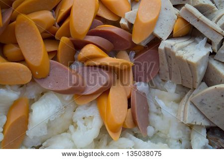 Ingredients Thai Seafood Mixed Salad, thailand food