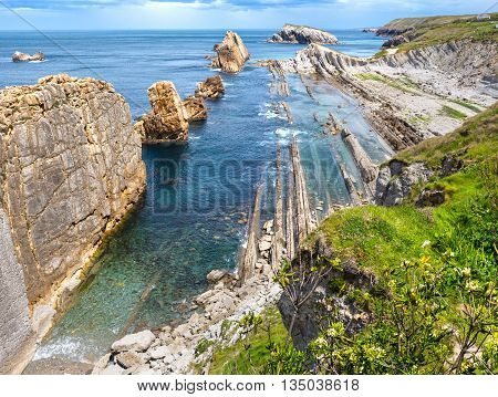 Arnia Beach Coastline Landscape.