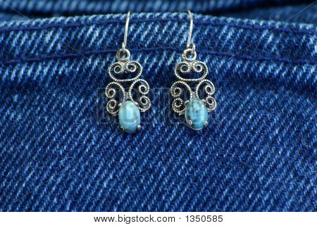  Boucles d'oreilles turquoises