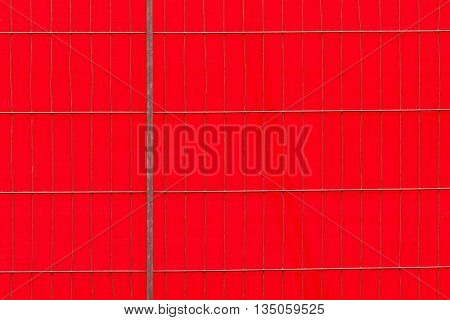 Metal Fence With Plastic Behind It