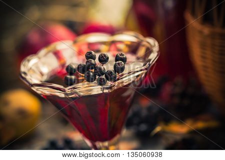 Gifts Autumn Kitchen Sweet Aromatic Drink Tincture Chokeberry