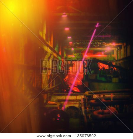 blurred background industrial equipment mining and concentrating plant
