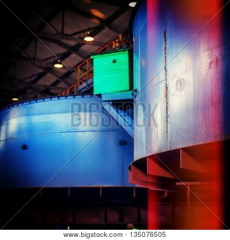 blurred background industrial equipment mining and concentrating plant