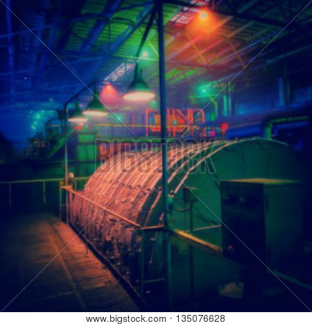 blurred background industrial equipment mining and concentrating plant