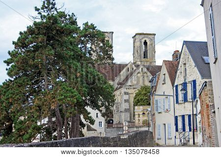 Medieval town of Laon in Picardy, France