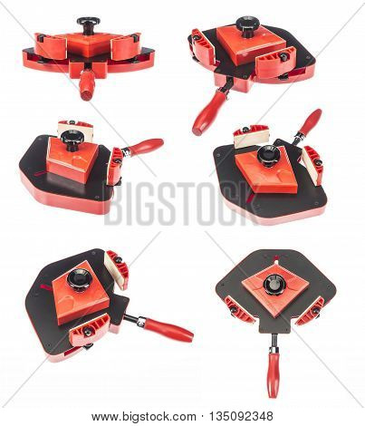 Professional angle clamp isolated on white background