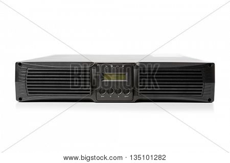 uninterruptible power supply (ups) controller, isolated on white