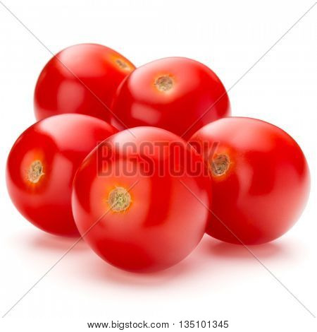 fresh cherry tomato isolated on white background cutout
