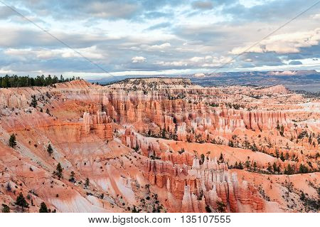 natural landmark Bryce Canyon National Park in Utah USA
