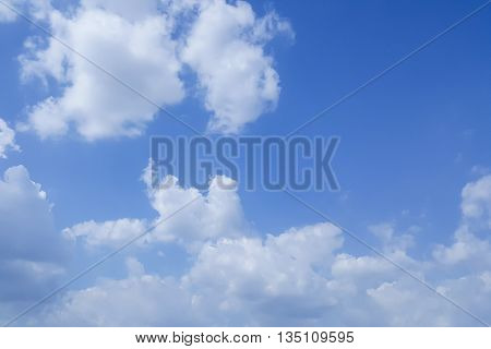 blue sky with beautiful clouds abstract background with copyspace