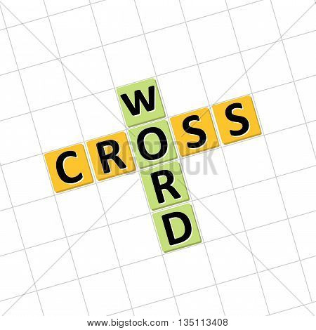 Crossword icon. Vector illustration to solve crossword puzzles.