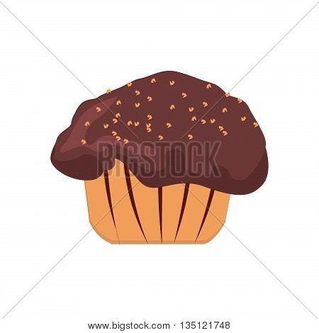 Birthday cake or pies or other bakery desserts icons. Chocolate cake and sweet cake dessert. Birthday bakery delicious and tasty decorations cake icons. Flat cake.