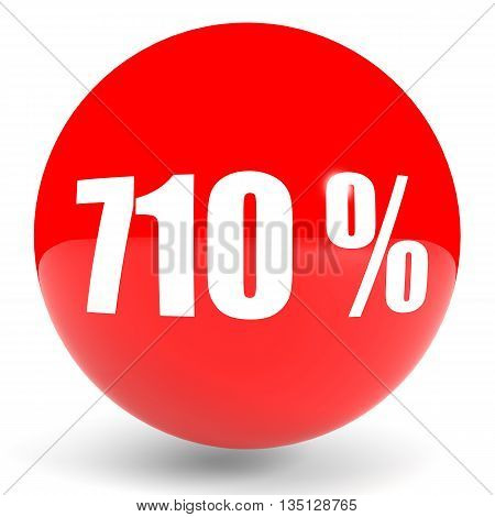 Discount 710 Percent Off. 3D Illustration.