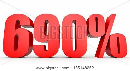 Discount 690 Percent Off. 3D Illustration.