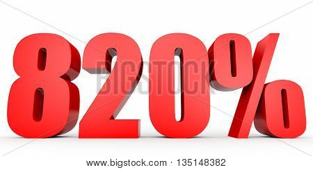 Discount 820 Percent Off. 3D Illustration.