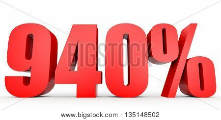 Discount 940 Percent Off. 3D Illustration.