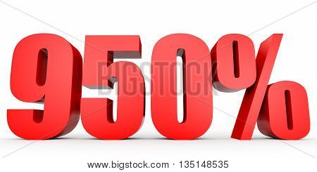 Discount 950 Percent Off. 3D Illustration.