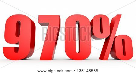 Discount 970 Percent Off. 3D Illustration.
