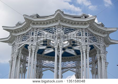 beautiful building near the pavilion in the Culture Park in Moscow