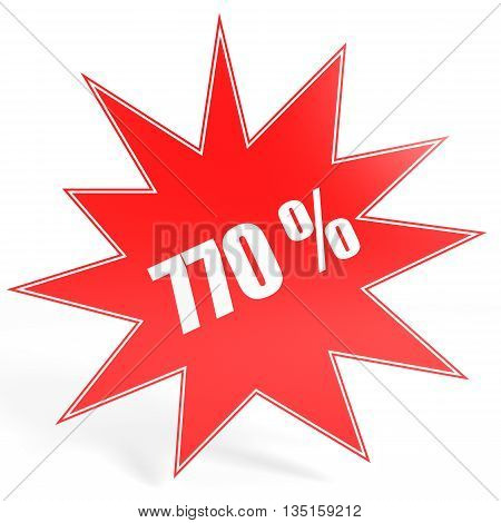 Discount 770 Percent Off. 3D Illustration.
