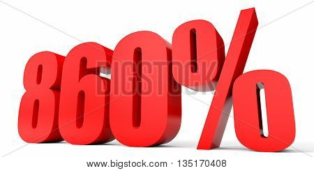 Discount 860 Percent Off. 3D Illustration.