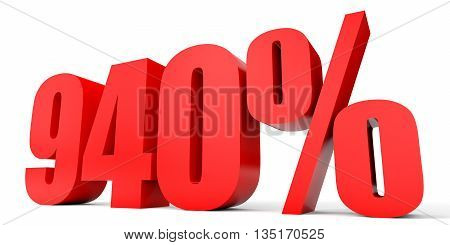 Discount 940 Percent Off. 3D Illustration.