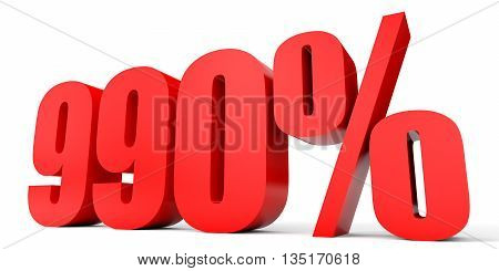 Discount 990 Percent Off. 3D Illustration.