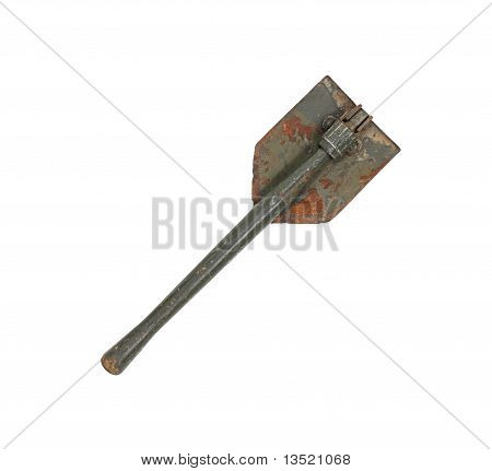 Pala militare vecchio piegato