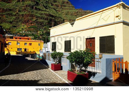 Architectural detail in Agulo Village, La Gomera, Spain, Europe