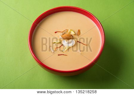 Delicious Indian sweet Rabdi with dry fruits toppings