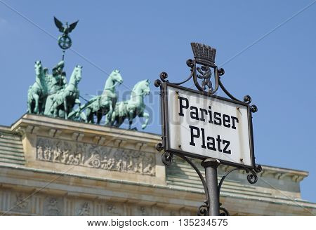 Brandenburg Gate, landmark of German reunification, Berlin, Germany