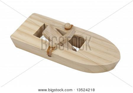 Rubberband poháněl člun