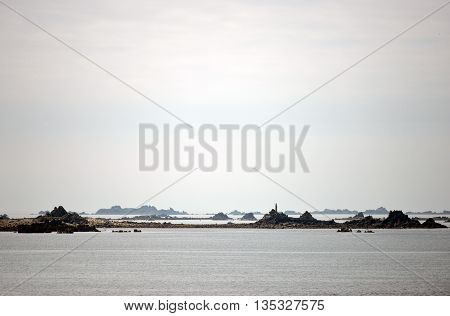 Rocky islands and reefs around St Mary's Tresco Scilly Isles